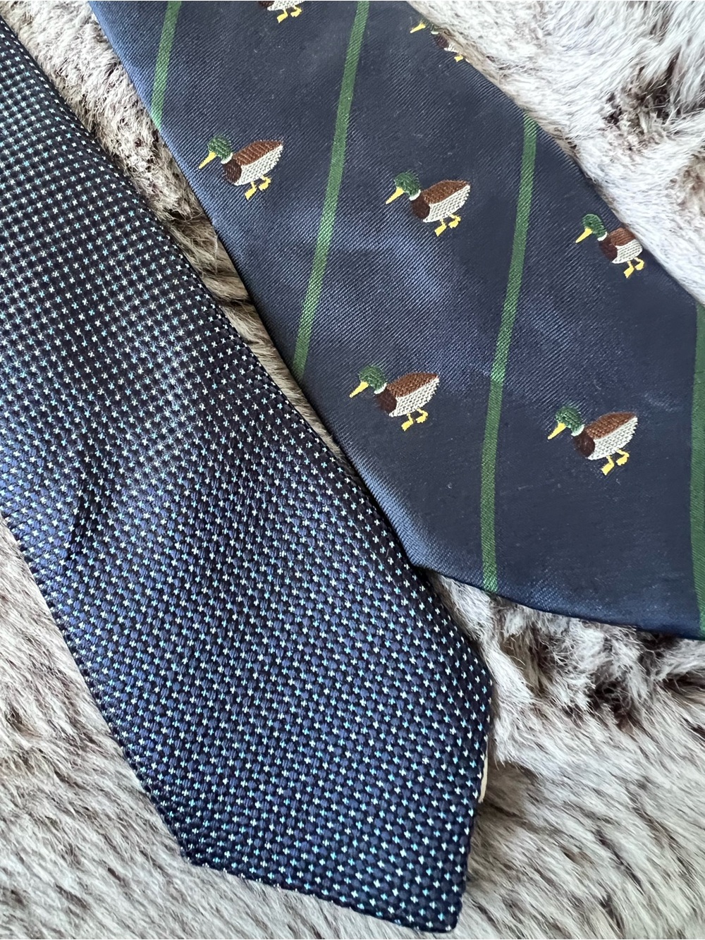Boys Navy Pattern Tie Bundle
